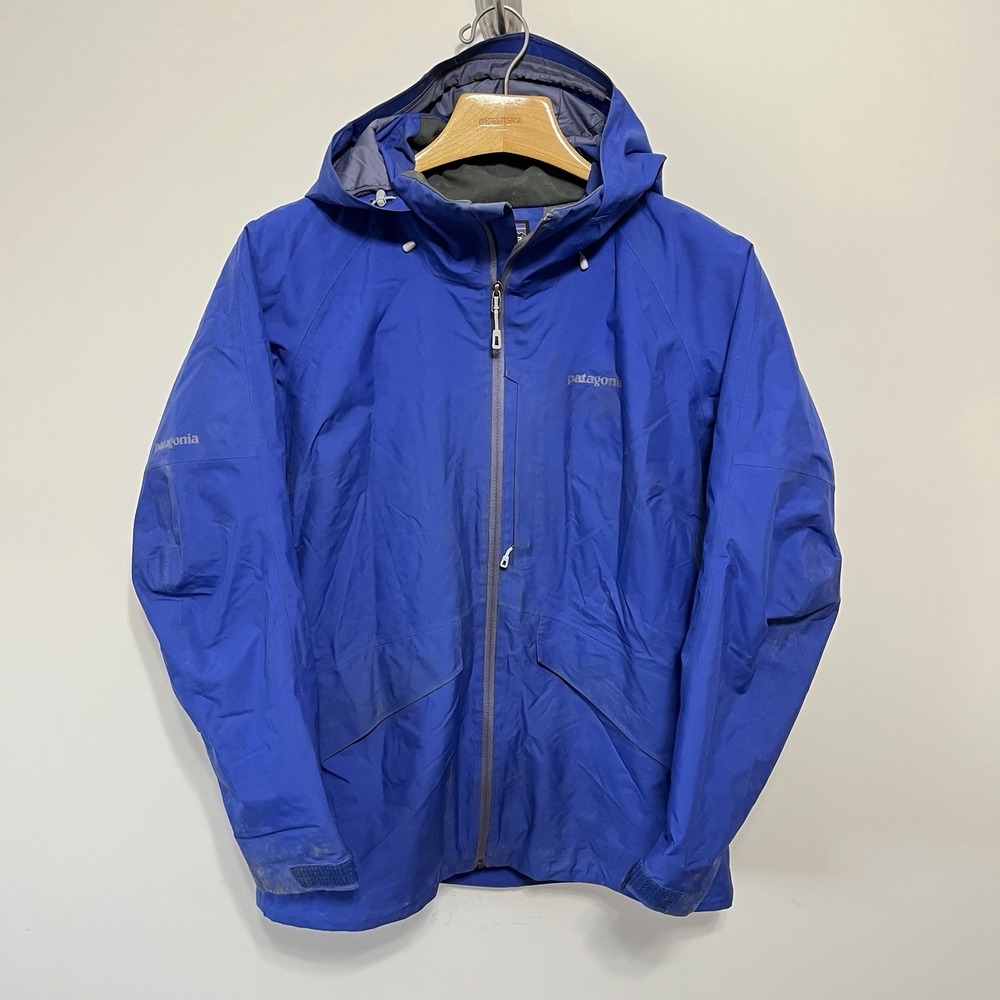 Patagonia Snowbelle Jacket‎ Womens L Blue Insulated Ski Snowboard H2No RECCO